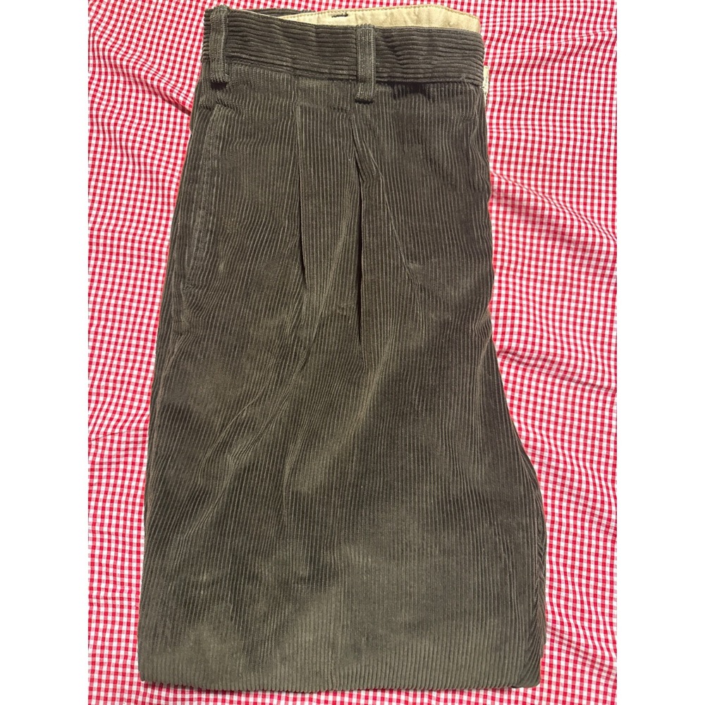 Vintage/Y2K Brooks Brothers Corduroy Pants Men 40x32 Brown Pleated Classic Fit